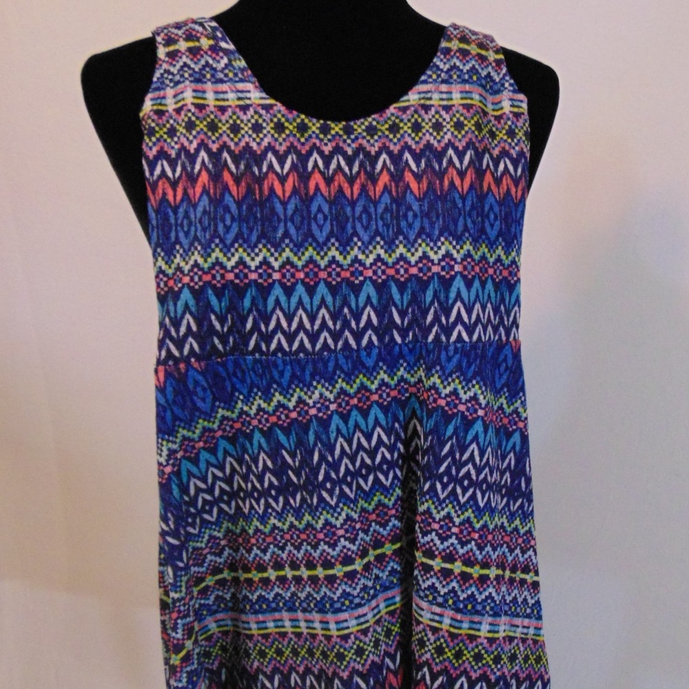 Multicolor Skater Dress